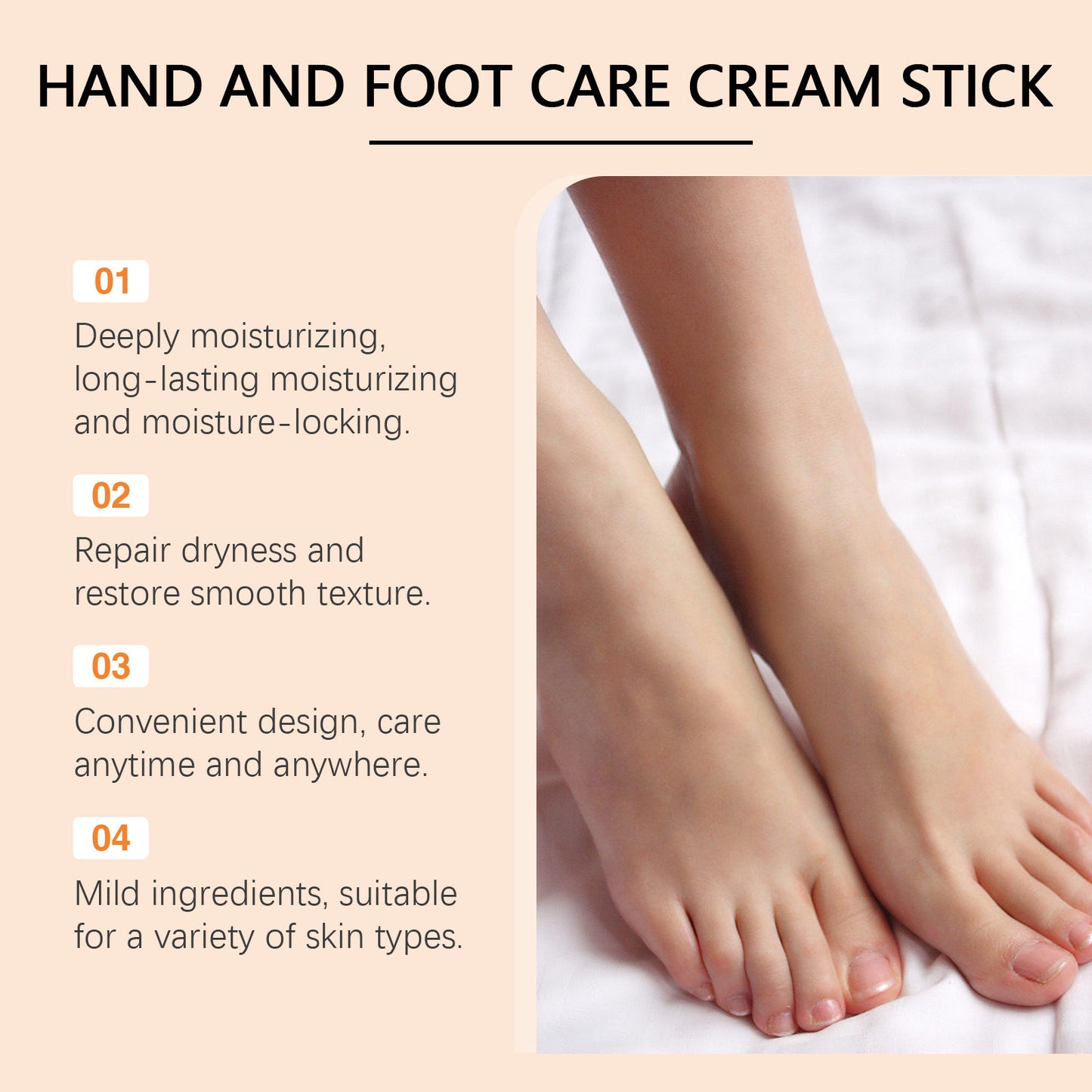 Nourishing, Hydrating And Moisturizing Hands And Feet Neck Cream