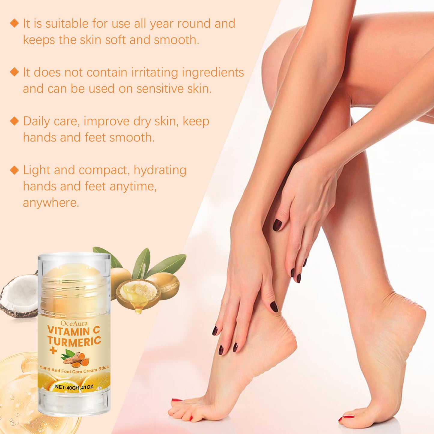 Nourishing, Hydrating And Moisturizing Hands And Feet Neck Cream