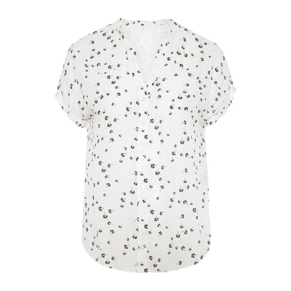 Polka Dot Digital Print Plus Size Loose Casual Button Cardigan