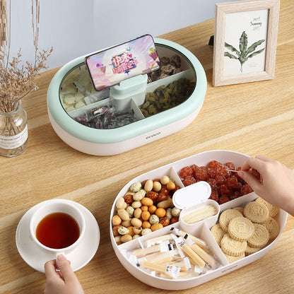 Candy Plate Dried Fruit Tray Household Living Room Coffee Table Snacks Pastry Storage Box