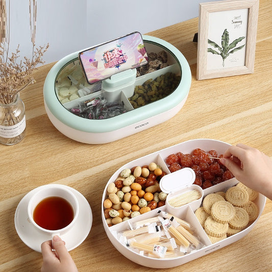 Candy Plate Dried Fruit Tray Household Living Room Coffee Table Snacks Pastry Storage Box