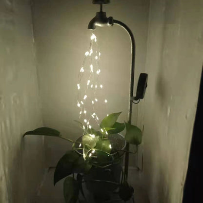 Solar Powered Watering Can Style Fairy LED Strands Light Water Faucet Planter Lamp Outdoor Lawn Garden Art Decoration