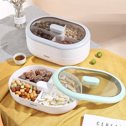 Candy Plate Dried Fruit Tray Household Living Room Coffee Table Snacks Pastry Storage Box