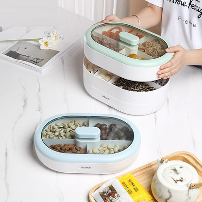Candy Plate Dried Fruit Tray Household Living Room Coffee Table Snacks Pastry Storage Box