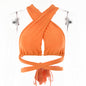 Sexy Babes Style Halter Halter Neck Strap T-shirt