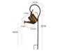 Enchanted Watering Can Outdoor Solar Watering Can Ornament Lamp Garden Art Light Decoration Hollow-out Iron Shower LED Lights