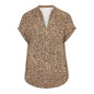 Polka Dot Digital Print Plus Size Loose Casual Button Cardigan